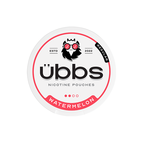 6mg Übbs Watermelon Regular Strength Nicotine Pouches - 20 Pouches