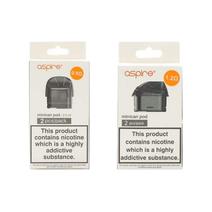 Aspire Minican Replacement Pods 2PCS 2ml (0.8Ohm/1.2Ohm)