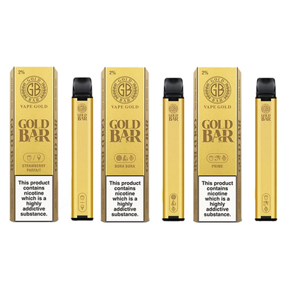 Gold Bar Disposable Vape 600 Puffs